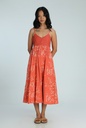 STRAPPY DRESS, PINK, BATIK, COTTON