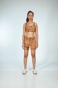 SPORTS SHORTS, 2xBROWN, SHIBORI, COTTON
