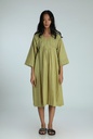 VINTAGE KURTA, LIGHT GREEN, PLAIN, COTTON