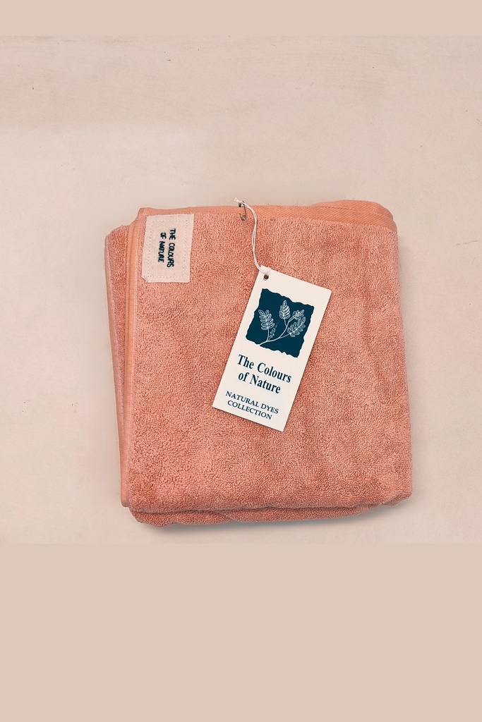 LARGE TOWEL, LIGHT PINK, PLAIN, COTTON
