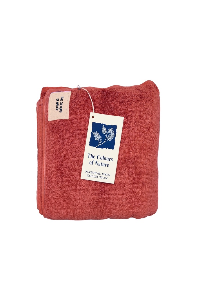 LARGE TOWEL, DARK PINK, PLAIN, COTTON