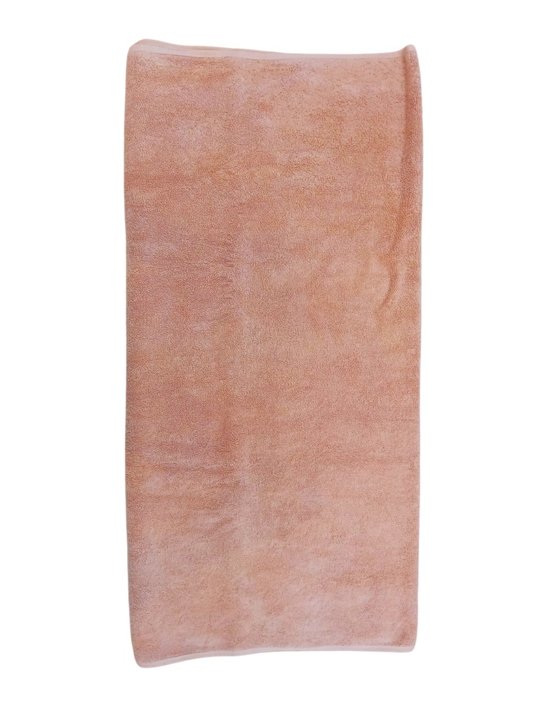 LARGE TOWEL, OCHRE, PLAIN, COTTON