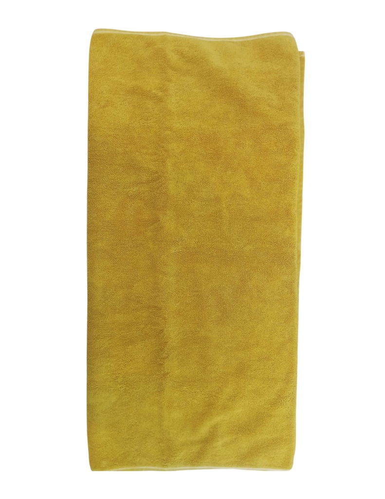 LARGE TOWEL, YELLOW, PLAIN, COTTON