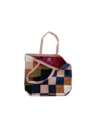 [BAG-PW-MIX-PCH-DEN/0S] PW BAG, MIX, PATCHWORK, DENIM