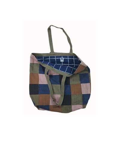 [BAG-PW-MIX NOW-PCH-DEN/0S] PW BAG, MIX, PATCHWORK, DENIM