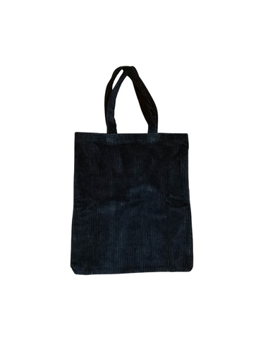 [BAG-TOT-BL-NON-COR/0S] TOTE BAG, BLUE, CORDUROY