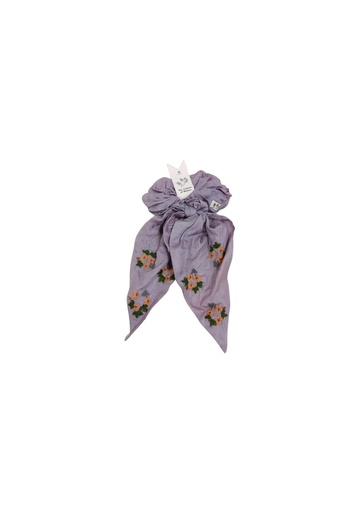 [HAB-EMB-L_PL-SIL/0S] HAIRBAND, EMBROIDERED, LIGHT PURPLE, SILK