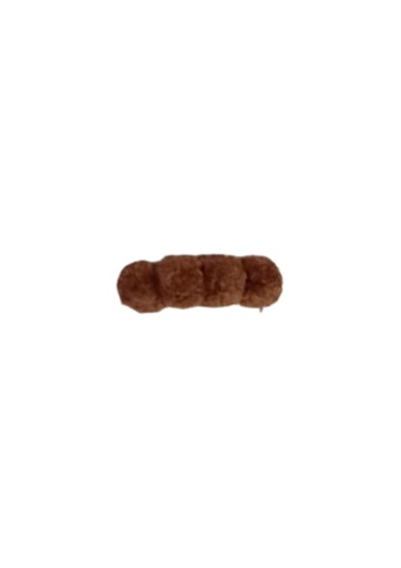 [HAC-POM_SMA-BR] POMPOM HAIRCLIP, BROWN, SMALL