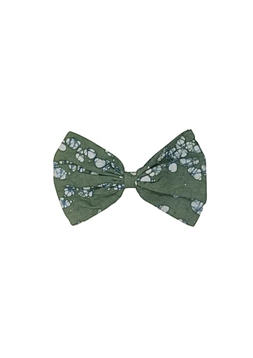 [HAC-TUX-1-L-GR_WH] TUXEDO HAIRCLIP, SINGLE, LARGE, GREEN-WHITE