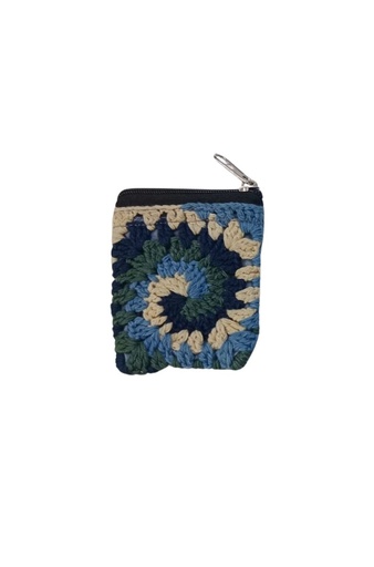 [POU-1_CRO-SPI-COT] 1-CROCHET COIN POUCH, SPIRAL, COTTON