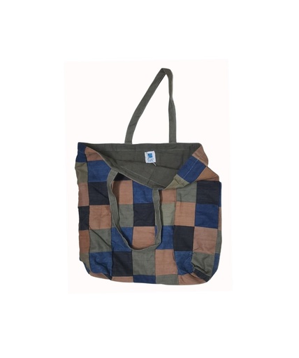 [BAG-PW-MIX_7-PCH-DEN] PW BAG, MIX_7, PATCHWORK, DENIM