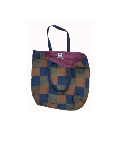 [BAG-PW-MIX_25-PCH-DEN/0S] PW BAG, MIX_25, PATCHWORK, DENIM