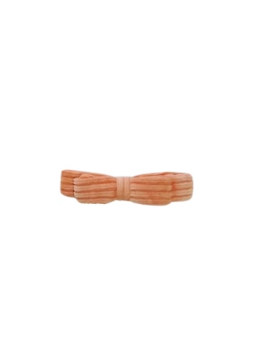 [HAC-RIB-PE-COR] RIBBON HAIRCLIP, PEACH, CORDUROY