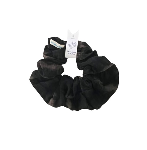 [HAB-OSC-BK-SHI-COT] HAIRBAND, OVERSIZED SCRUNCHIE, SHIBORI, COTTON