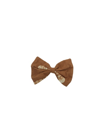 [HAC-TUX-1-S-BR_WH] TUXEDO HAIRCLIP, SINGLE, SMALL, BROWN-WHITE