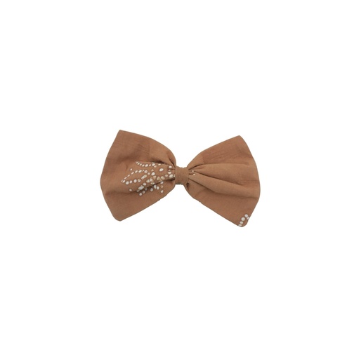 [HAC-TUX-1-L-BR] TUXEDO HAIRCLIP, SINGLE, LARGE, BROWN
