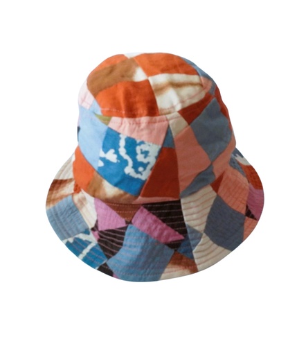 [HAT-BUC-MIX2-PW-COT/0S] BUCKET HAT, MIX 2, PATCHWORK, COTTON