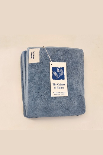 [TOW-LAR-BL-NON-COT] LARGE TOWEL, BLUE, PLAIN, COTTON