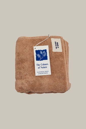 [TOW-LAR-L_BR-NON-COT] LARGE TOWEL, LIGHT BROWN, PLAIN, COTTON
