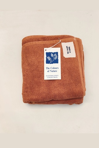 [TOW-LAR-TE_35-NON-COT] LARGE TOWEL, TERRACOTTA, PLAIN, COTTON