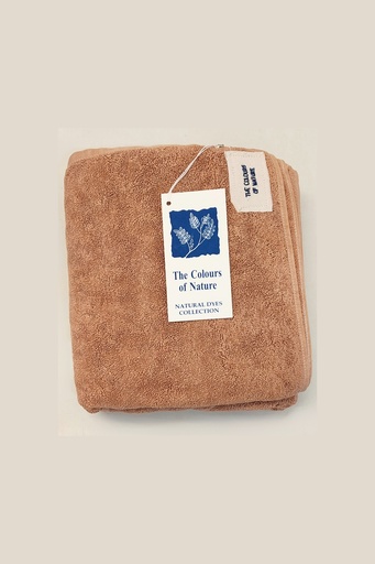 [TOW-LAR-OC_4192-NON-COT] LARGE TOWEL, OCHRE, PLAIN, COTTON